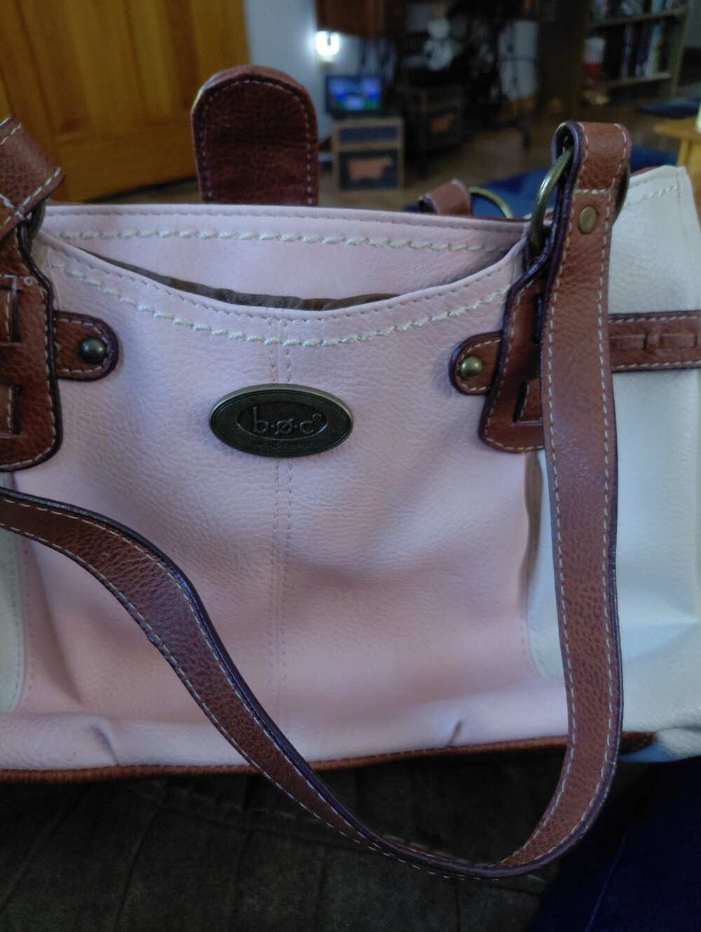 Boc Pink/white Purse